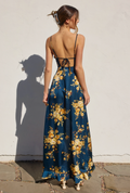 Cassinda Satin Floral Dress